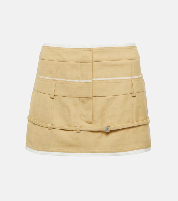  Jacquemus Jacquemus La Mini Jupe Caraco Miniskirt 