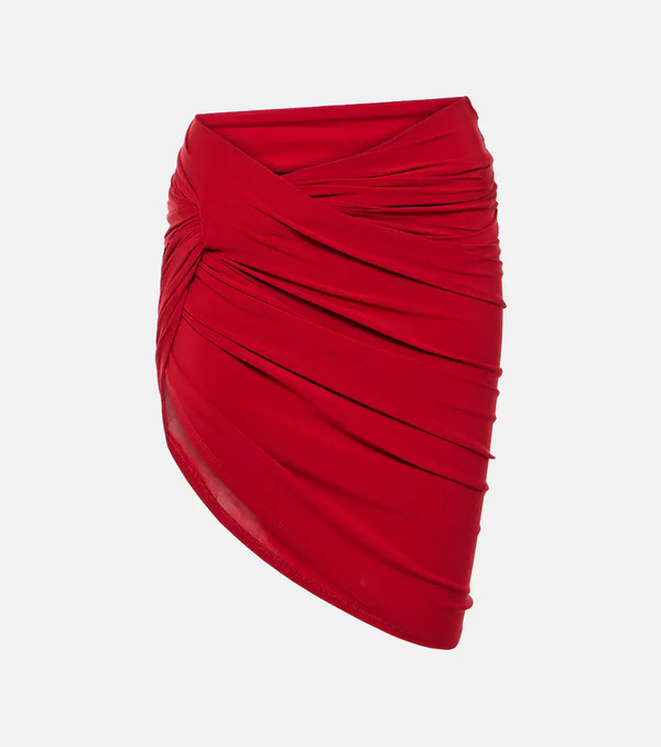  Jacquemus Jacquemus La Mini Jupe Drapeado Jersey Miniskirt 