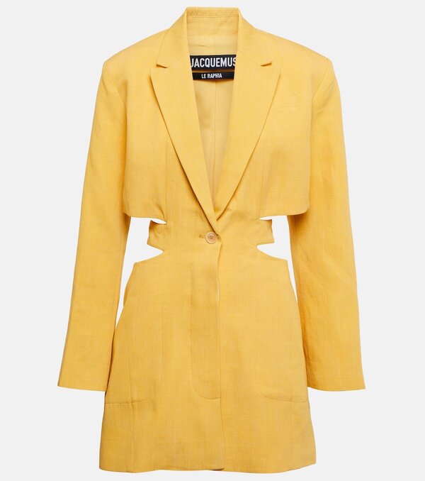  Jacquemus Jacquemus La Robe Bari Linen-blend Minidress 