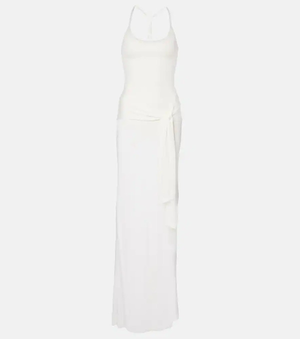  Jacquemus Jacquemus La Robe Maille Nodo Sheer Gown 