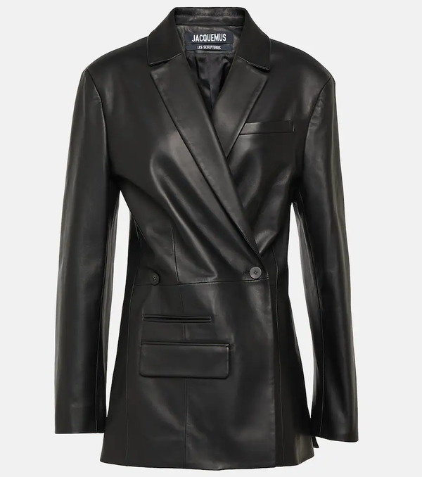  Jacquemus Jacquemus La Veste Tibau Cuir Leather Blazer 