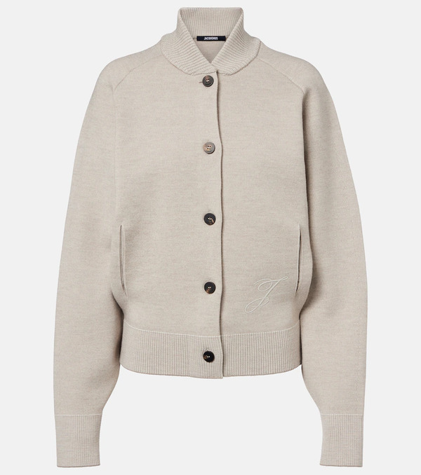  Jacquemus Jacquemus Lavande Wool-blend Cardigan 