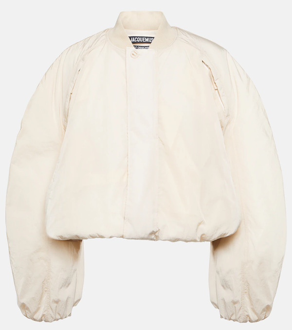 Jacquemus Jacquemus Le Bomber Bahia Cropped Bomber Jacket 