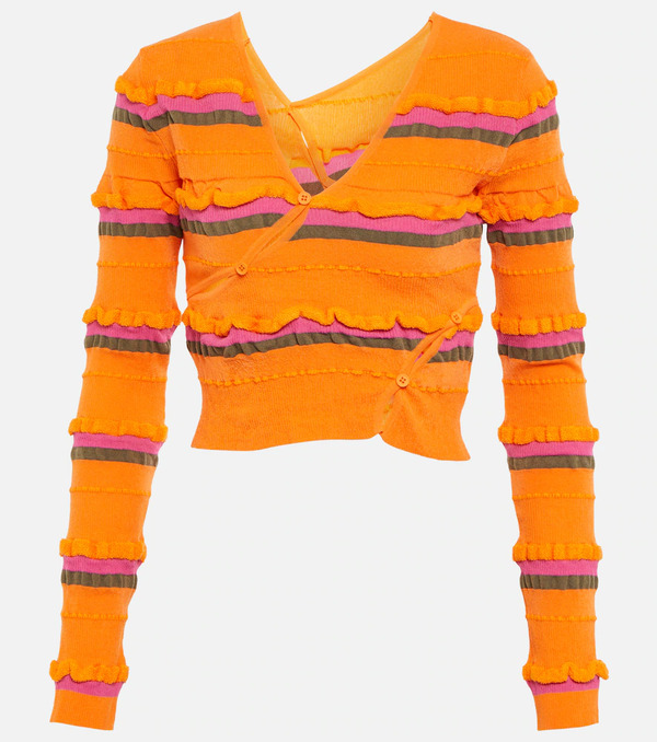  Jacquemus Jacquemus Le Cardigan Tordu Cropped Cardigan 