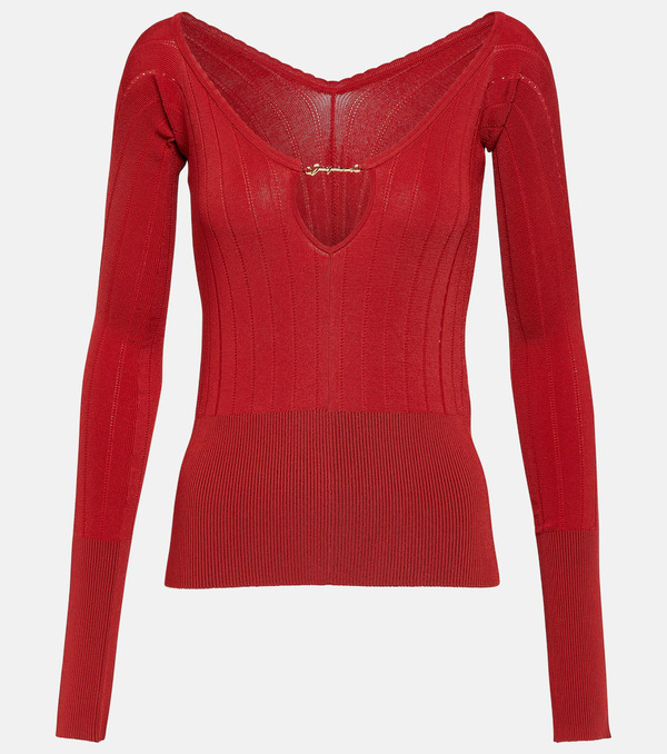  Jacquemus Jacquemus Le Haut Pralu Off-shoulder Sweater 