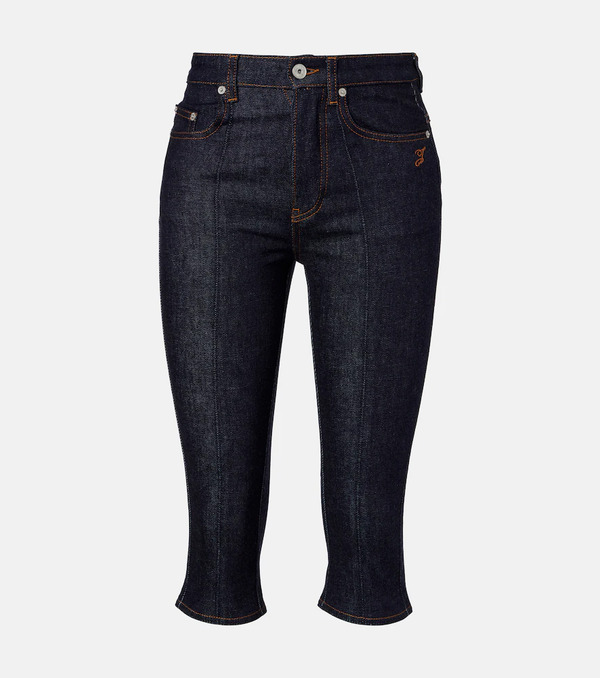  Jacquemus Jacquemus Logo Capri Jeans 