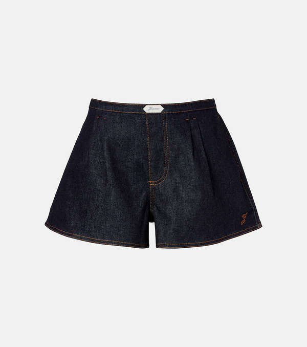  Jacquemus Jacquemus Logo Denim Shorts 