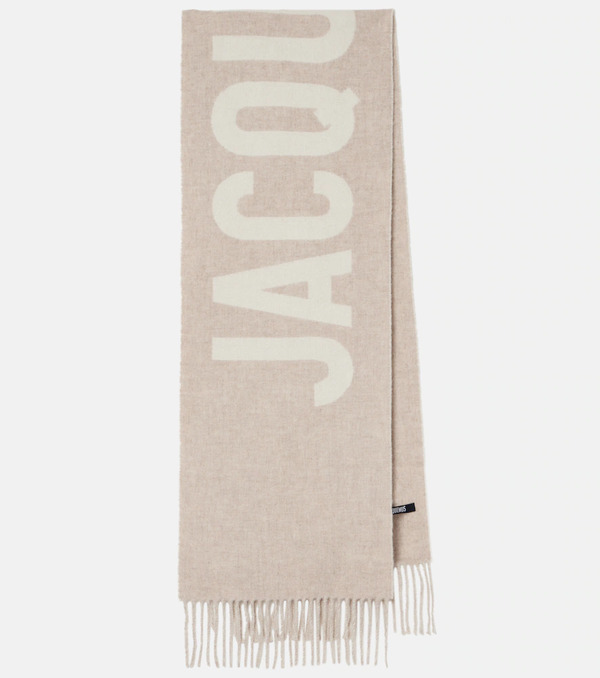  Jacquemus Jacquemus Logo Jacquard Virgin Wool Scarf 