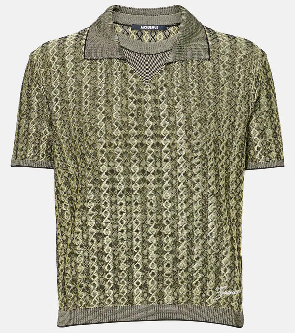  Jacquemus Jacquemus Marino Jacquard Polo Shirt 