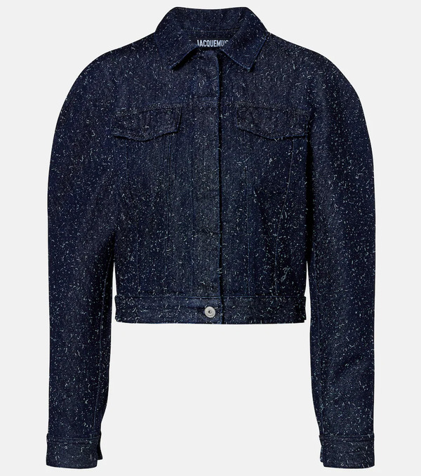  Jacquemus Jacquemus Ovalo De-nimes Embroidered Denim Jacket 