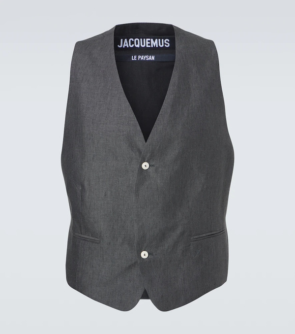  Jacquemus Jacquemus Paysan Striped Linen Vest 
