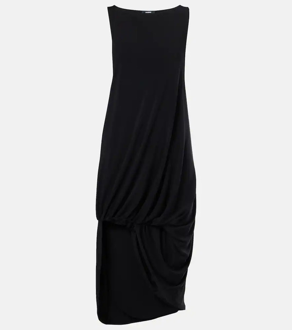  Jacquemus Jacquemus Peplo Draped Jersey Midi Dress 
