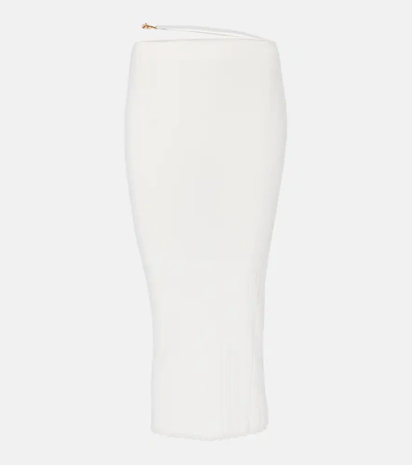  Jacquemus Jacquemus Pralu Scalloped Midi Skirt 