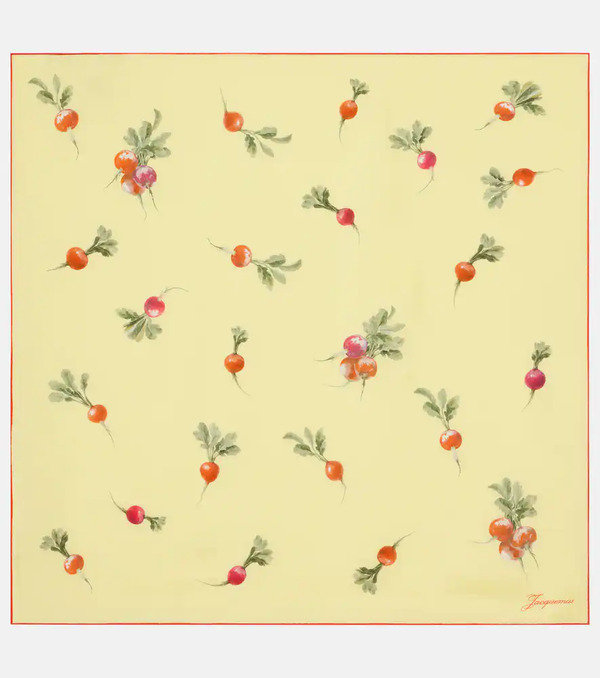  Jacquemus Jacquemus Raddish Printed Silk Scarf 