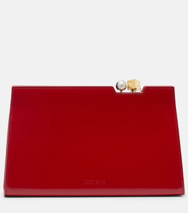  Jacquemus Jacquemus Salon Leather Clutch 
