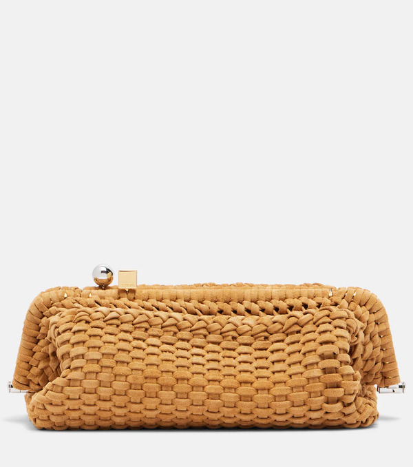  Jacquemus Jacquemus Salon Woven Suede Clutch 
