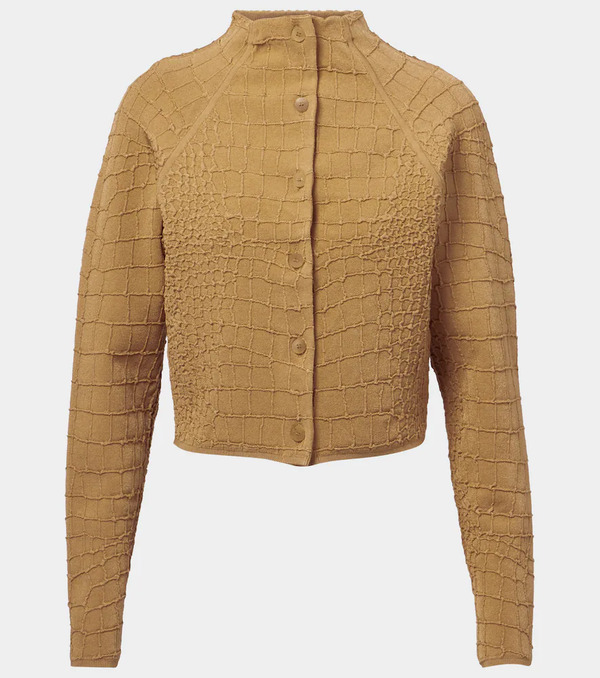  Jacquemus Jacquemus Scala Croc-effect Cardigan 