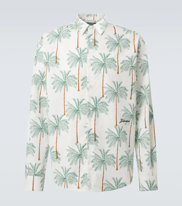  Jacquemus Jacquemus Simon Printed Cotton Shirt 