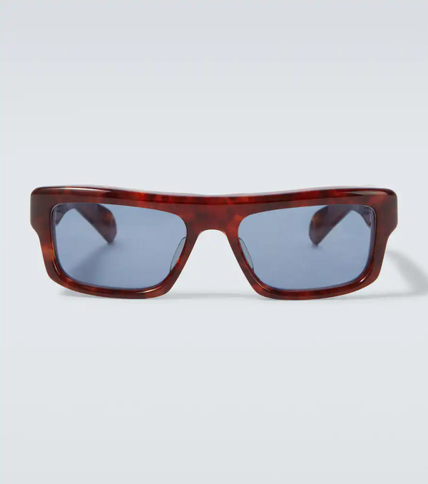  Jacques Marie Mage Jacques Marie Mage Cleavon 57 Rectangular Sunglasses 