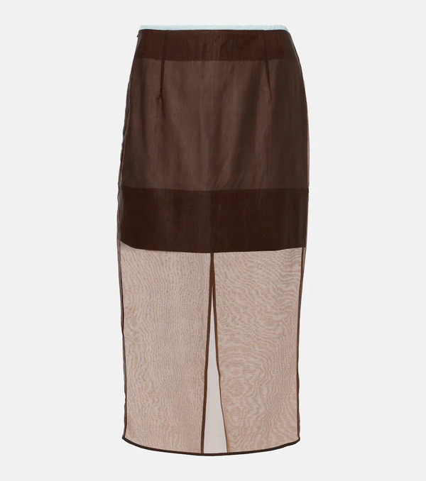  Jacques Wei Jacques Wei Chiffon Midi Skirt 