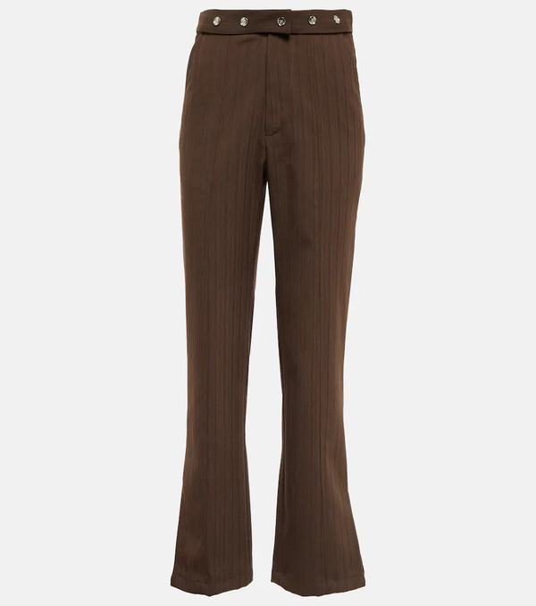  Jacques Wei Jacques Wei High-rise Split-hem Straight Pants 