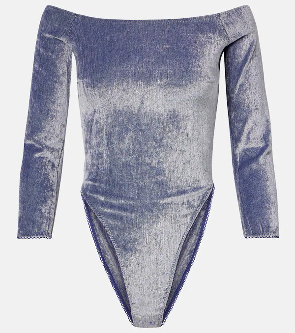  Jacques Wei Jacques Wei Off-shoulder Bodysuit 