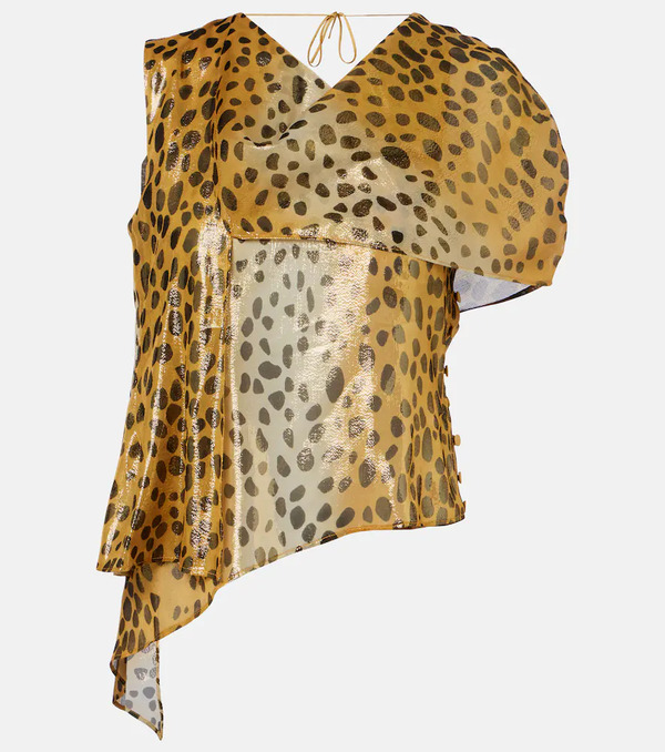  Jacques Wei Jacques Wei Silk-blend Lame Top 