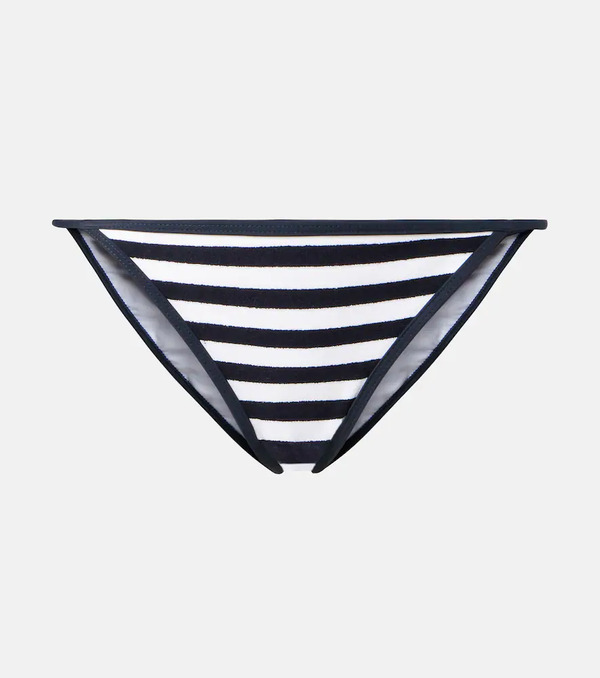  Jade Swim Jade Swim Bare Minimum Striped Terry Bikini Bottoms 