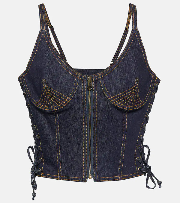  Jean Paul Gaultier Jean Paul Gaultier Denim Bustier 