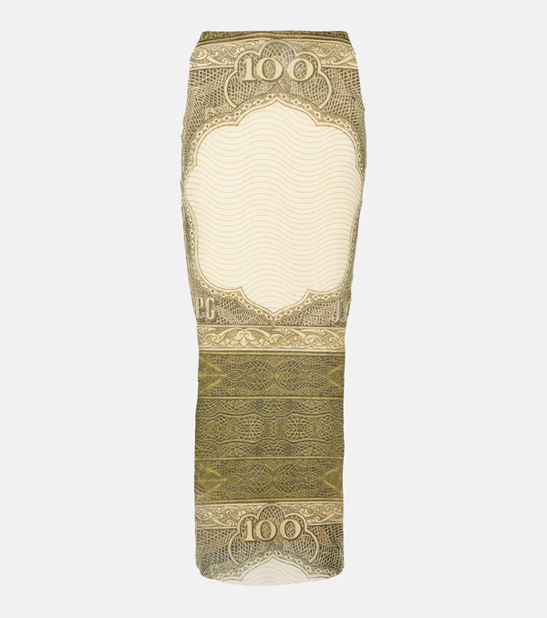  Jean Paul Gaultier Jean Paul Gaultier Printed Maxi Skirt 