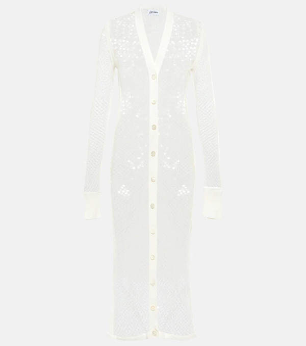  Jean Paul Gaultier Jean Paul Gaultier Sequined Net Midi Dress 