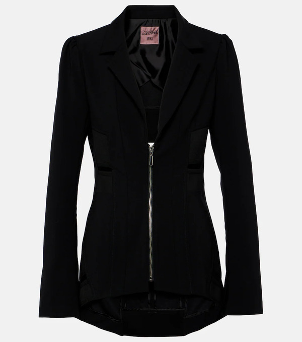  Jean Paul Gaultier Jean Paul Gaultier Zipped Blazer 