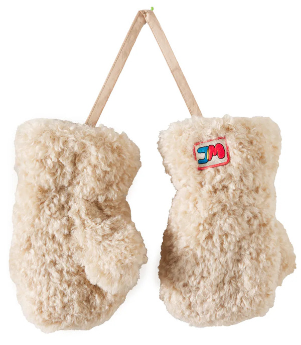  Jellymallow Jellymallow Logo Faux Fur Mittens 