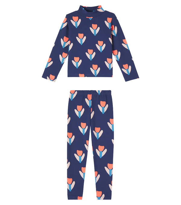  Jellymallow Jellymallow Tulip Printed Sweatshirt And Pants 
