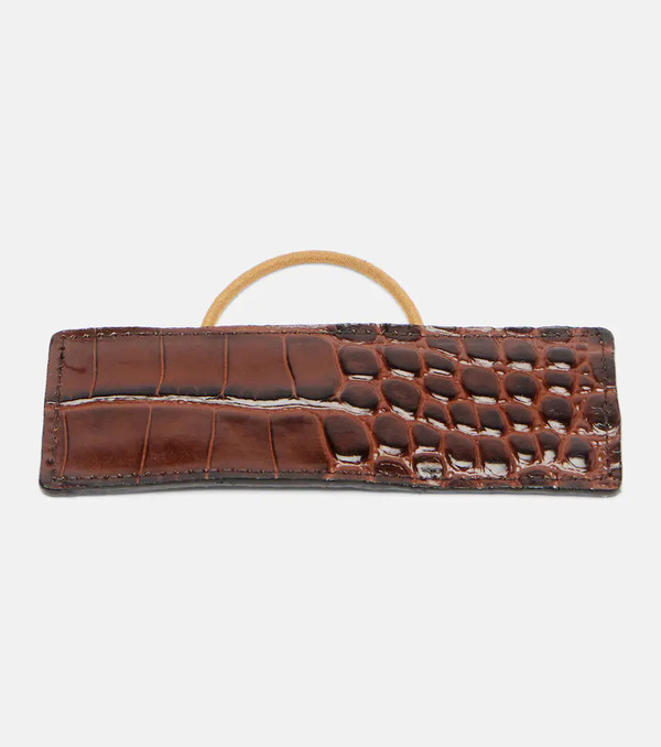  Jennifer Behr Jennifer Behr Snake-effect Leather Hair Tie 