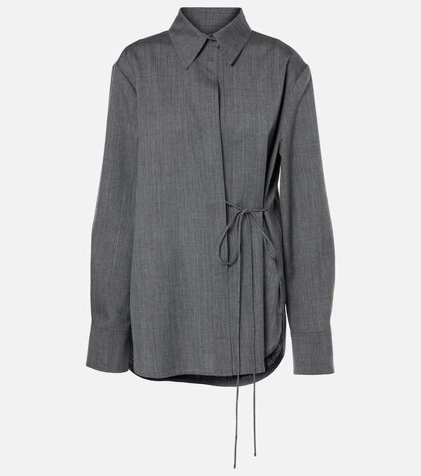 Jil Sander Jil Sander Belted Wool Shirt 