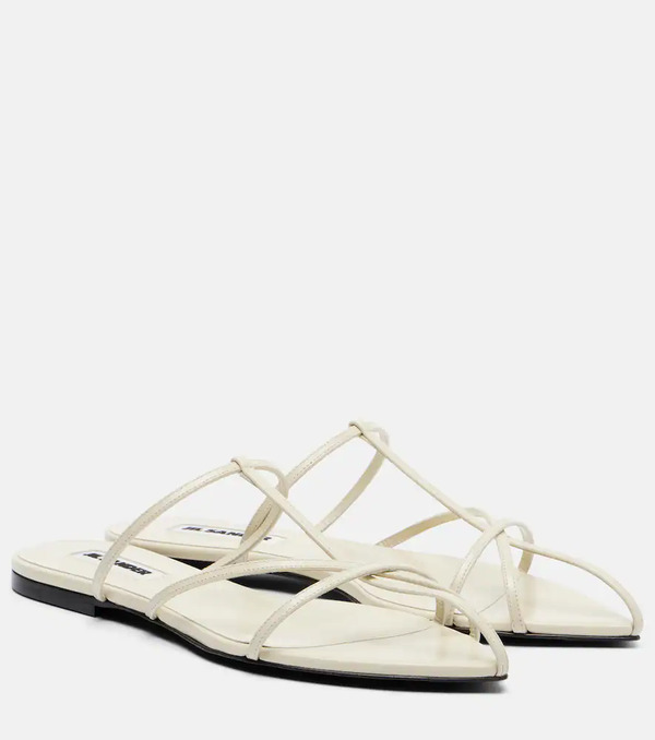  Jil Sander Jil Sander Cage Leather Sandals 