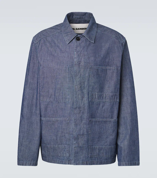  Jil Sander Jil Sander Cotton Chambray Overshirt 