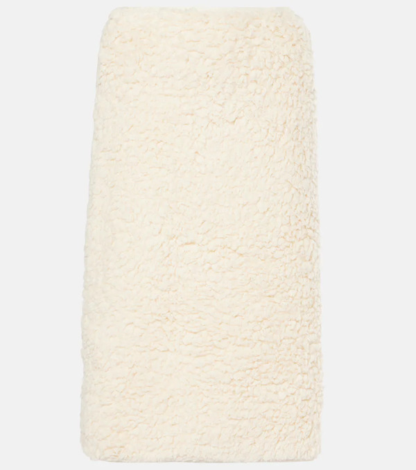  Jil Sander Jil Sander Cotton Fleece Midi Skirt 