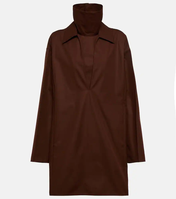  Jil Sander Jil Sander Layered Cotton Minidress 