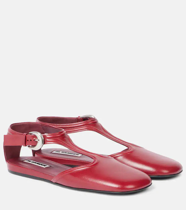  Jil Sander Jil Sander Leather Flats 