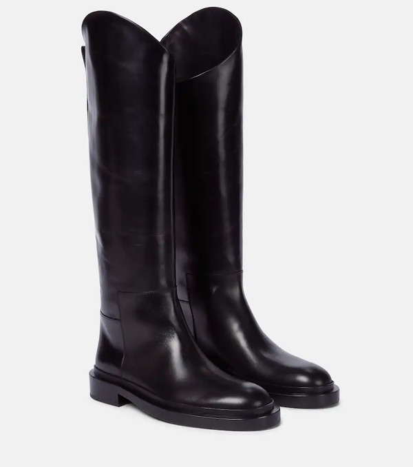  Jil Sander Jil Sander Leather Riding Boots 