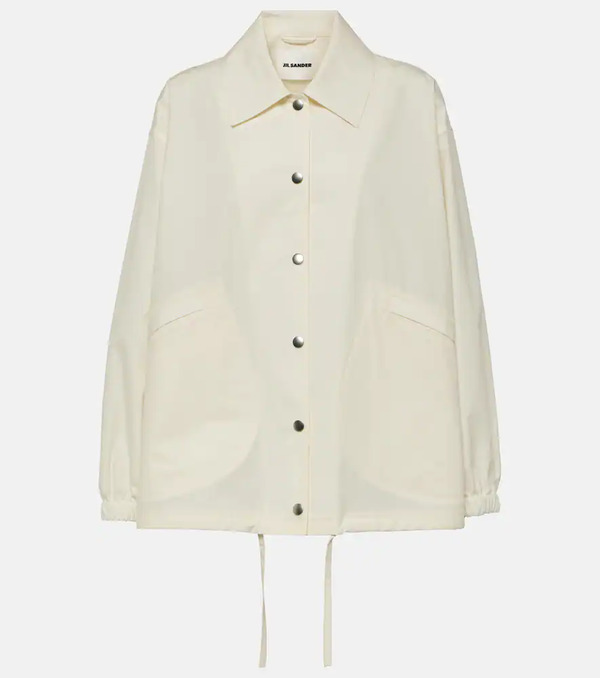  Jil Sander Jil Sander Logo Cotton Shirt Jacket 
