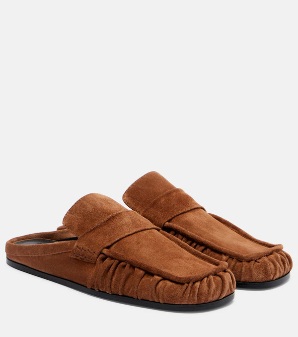  Jil Sander Jil Sander Sabot Suede Mules 