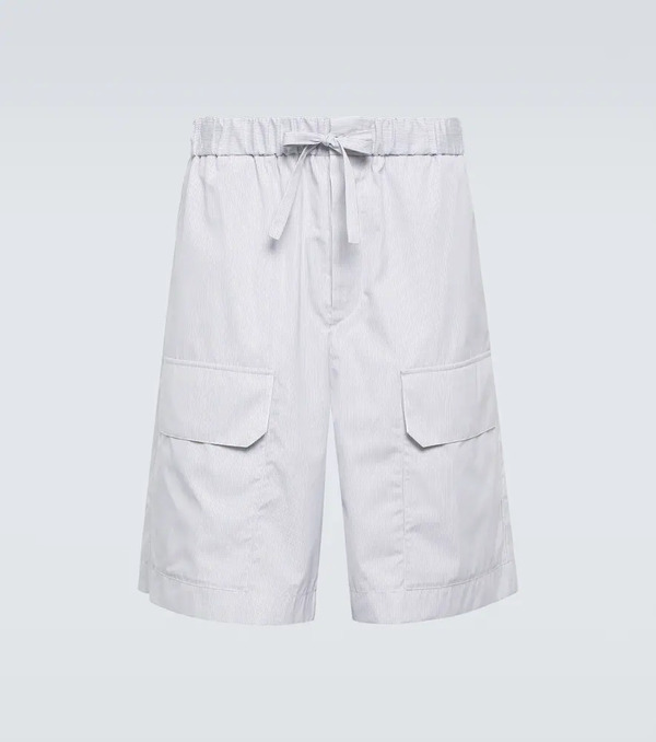  Jil Sander Jil Sander Striped Cotton Bermuda Shorts 