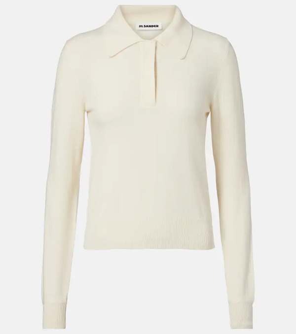  Jil Sander Jil Sander Virgin Wool Polo Sweater 