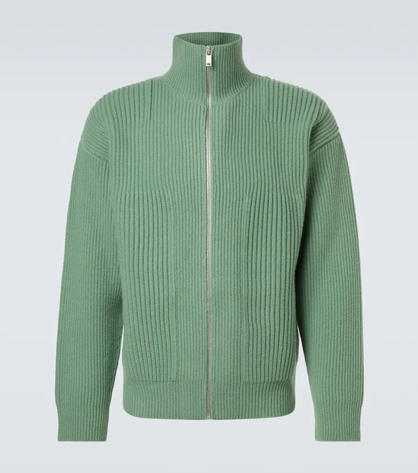  Jil Sander Jil Sander Wool Zip-up Cardigan 