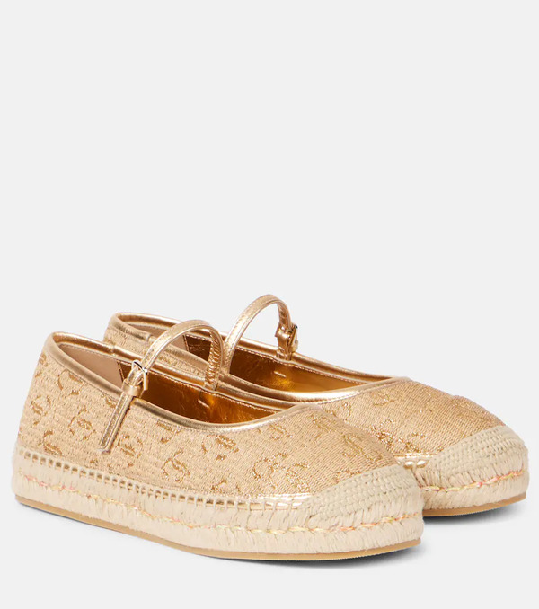 Jimmy Choo Jimmy Choo Aciel Leather-trimmed Espadrilles 