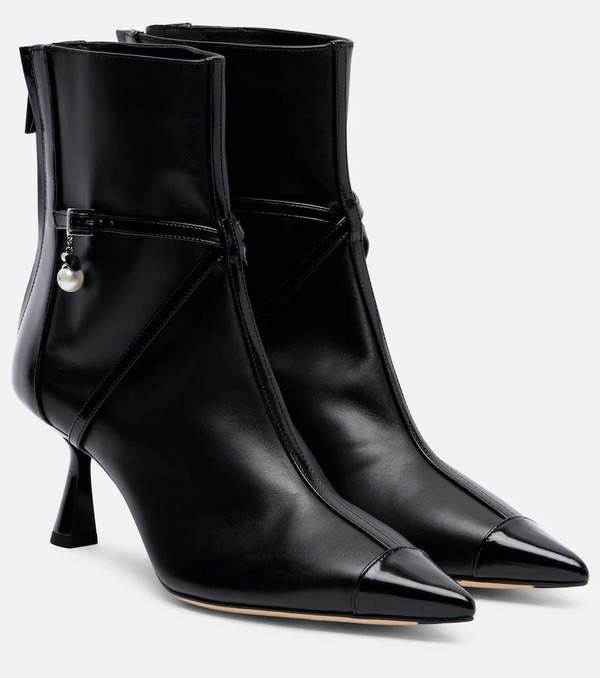  Jimmy Choo Jimmy Choo Aren 65 Leather Ankle Boots 