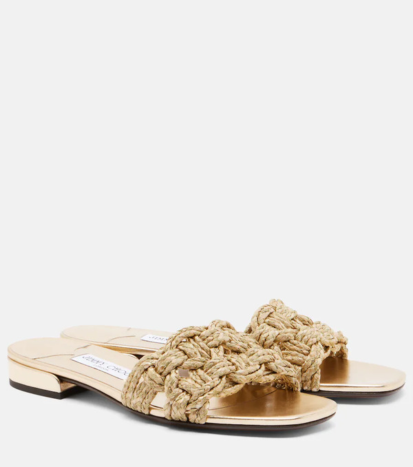  Jimmy Choo Jimmy Choo Chara Woven Slides 